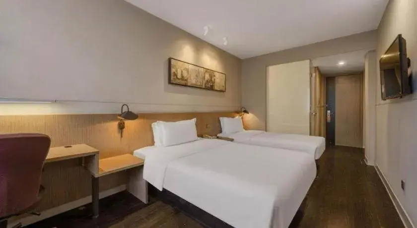 Bed in Jinjiang Inn Select Shanghai Expo Park Dezhou Road Bed in Jinjiang Inn Select Shanghai Expo Park Dezhou Road