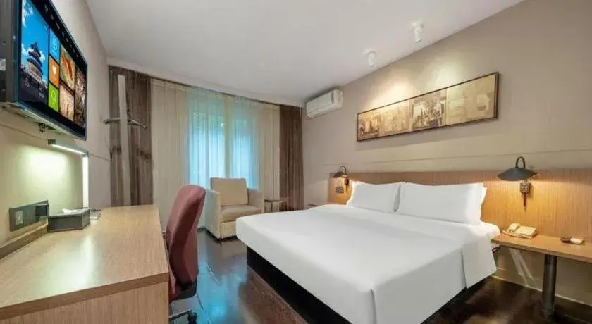 Bed in Jinjiang Inn Select Shanghai Expo Park Dezhou Road Bed in Jinjiang Inn Select Shanghai Expo Park Dezhou Road