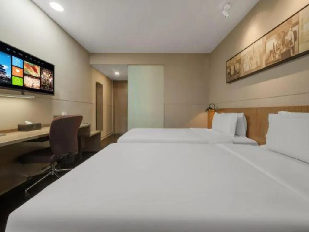 Bed in Jinjiang Inn Select Shanghai Expo Park Dezhou Road