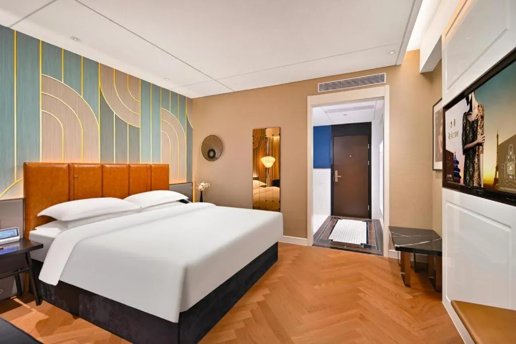 Bed in Jinjiang Metropolo Shaoxing Keqiao Wanda Plaza