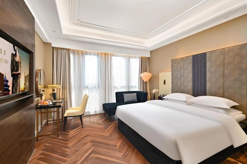 Bed in Jinjiang Metropolo Shaoxing Keqiao Wanda Plaza