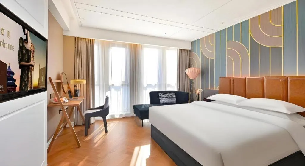 Bed in Jinjiang Metropolo Shaoxing Keqiao Wanda Plaza