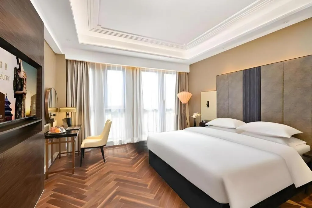 Bed in Jinjiang Metropolo Shaoxing Keqiao Wanda Plaza