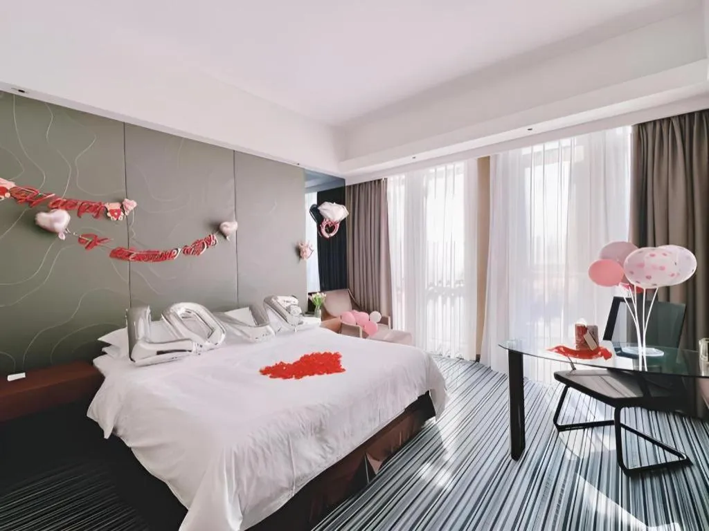 Bed in Jinjiang Metropolo Shaoxing Keqiao Wanda Plaza