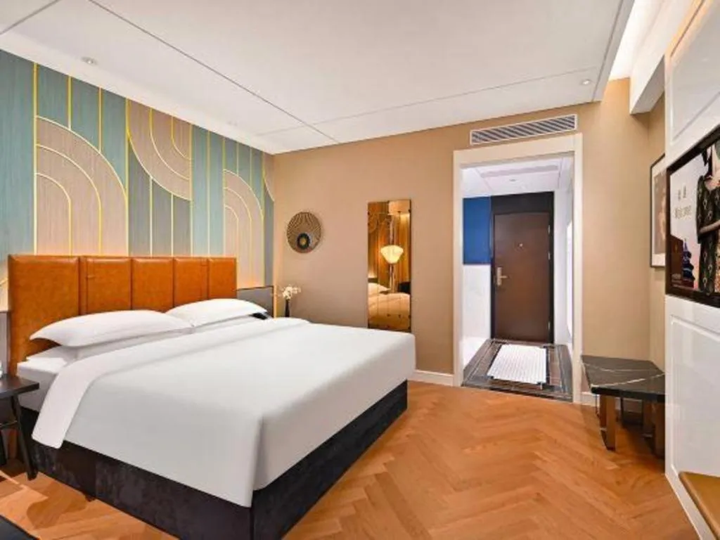 Bed in Jinjiang Metropolo Shaoxing Keqiao Wanda Plaza