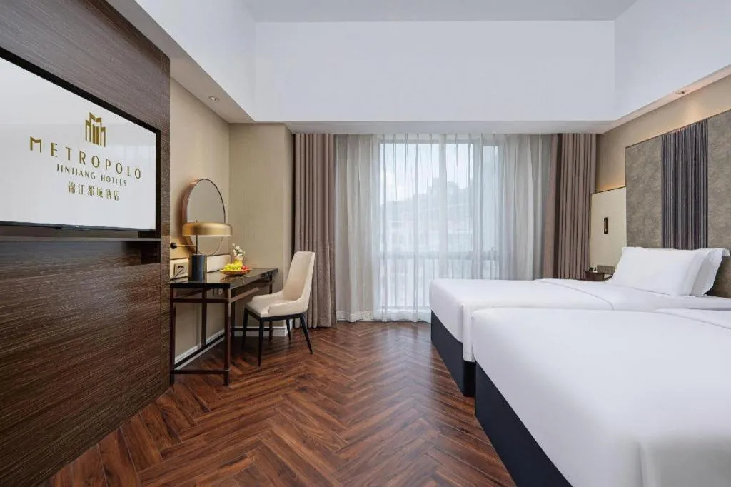 Bed in Jinjiang Metropolo Hotel - Ningde Wanda Plaza