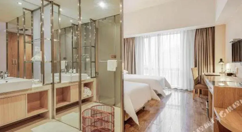 Bed in Jinjiang Metropolo Hotel - Ningde Wanda Plaza Bed in Jinjiang Metropolo Hotel - Ningde Wanda Plaza