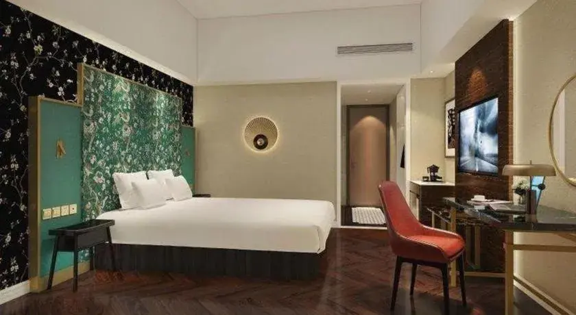 Bed in Jinjiang Metropolo Hotel - Ningde Wanda Plaza Bed in Jinjiang Metropolo Hotel - Ningde Wanda Plaza