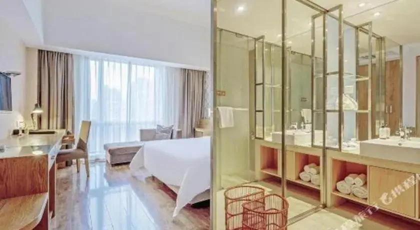 Bed in Jinjiang Metropolo Hotel - Ningde Wanda Plaza Bed in Jinjiang Metropolo Hotel - Ningde Wanda Plaza