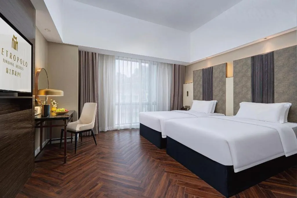 Bed in Jinjiang Metropolo Hotel - Ningde Wanda Plaza