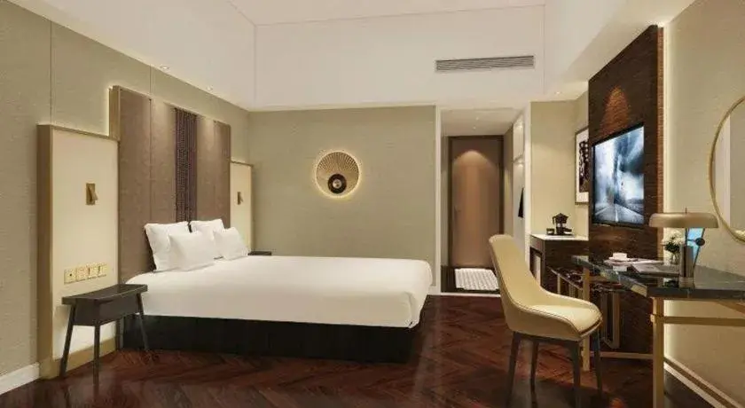 Bed in Jinjiang Metropolo Hotel - Ningde Wanda Plaza Bed in Jinjiang Metropolo Hotel - Ningde Wanda Plaza