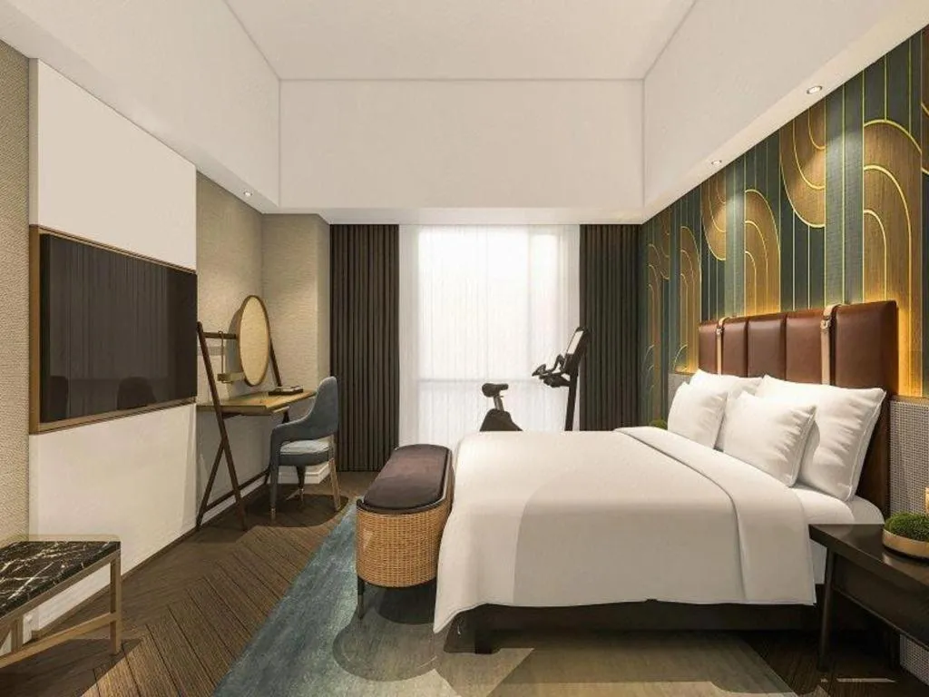 Bed in Jinjiang Metropolo Hotel - Ningde Wanda Plaza