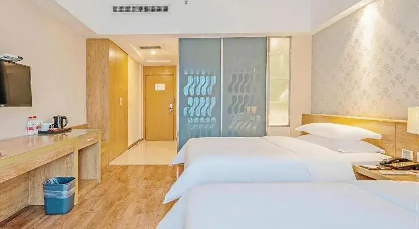 Bed in Jinjiang Metropolo Hotel - Ningde Wanda Plaza Bed in Jinjiang Metropolo Hotel - Ningde Wanda Plaza