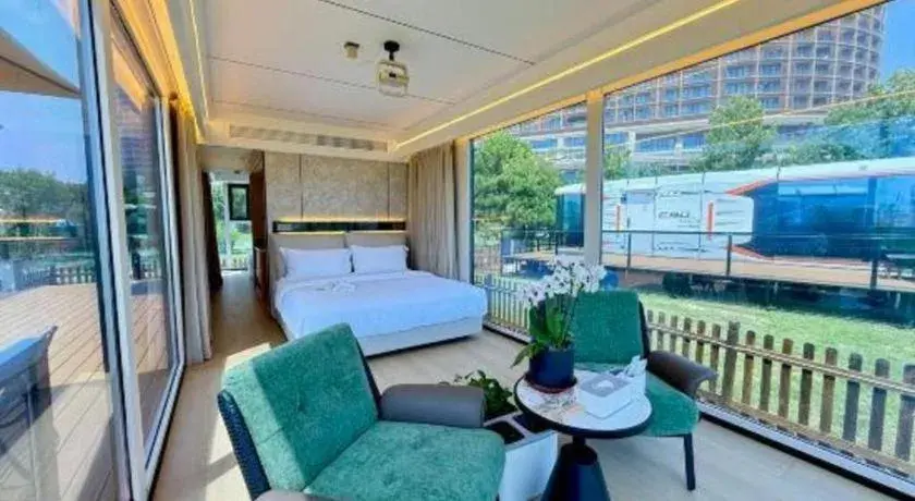 Bed in Mangrove Tree Resort World Qingdao Bed in Mangrove Tree Resort World Qingdao