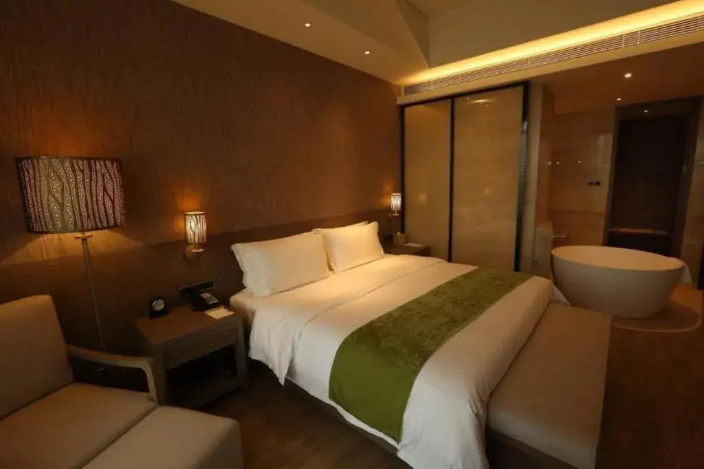 Bed in Mangrove Tree Resort World Qingdao Bed in Mangrove Tree Resort World Qingdao