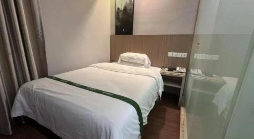 Bed in GreenTree Inn Shenzhen Guanggang Port Futian South Road Express Hotel