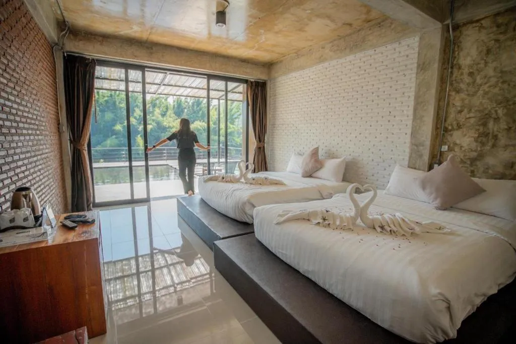 Bed in The River Life Resort