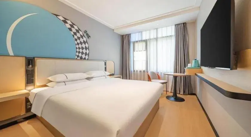 Bed in City Comfort Inn Guangzhou Tiyu West Road Metro Station Bed in City Comfort Inn Guangzhou Tiyu West Road Metro Station