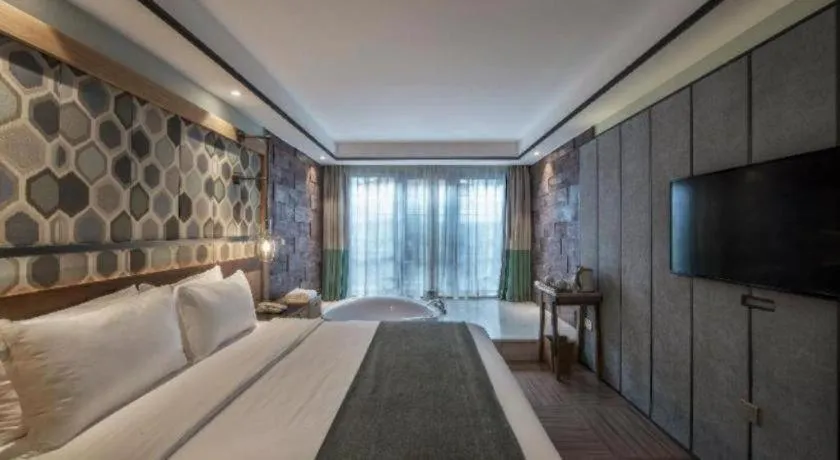 Bed in Hangzhou Cosy Park Hotel