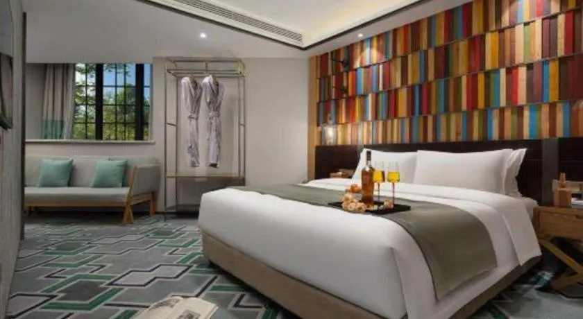 Bed in Hangzhou Cosy Park Hotel