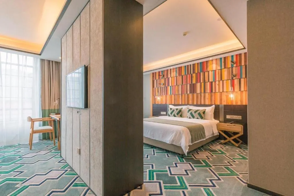 Bed in Hangzhou Cosy Park Hotel