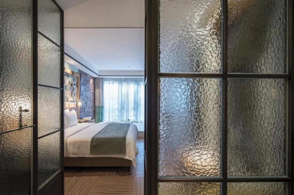 Bed in Hangzhou Cosy Park Hotel