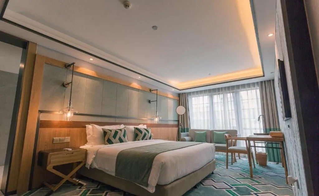 Bed in Hangzhou Cosy Park Hotel