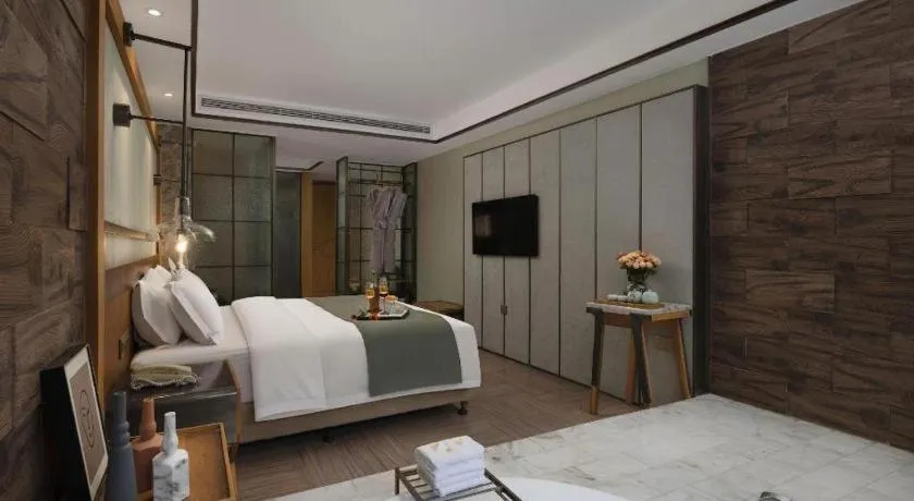 Bed in Hangzhou Cosy Park Hotel