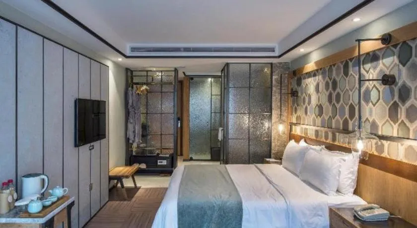 Bed in Hangzhou Cosy Park Hotel