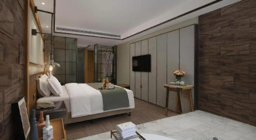 Bed in Hangzhou Cosy Park Hotel