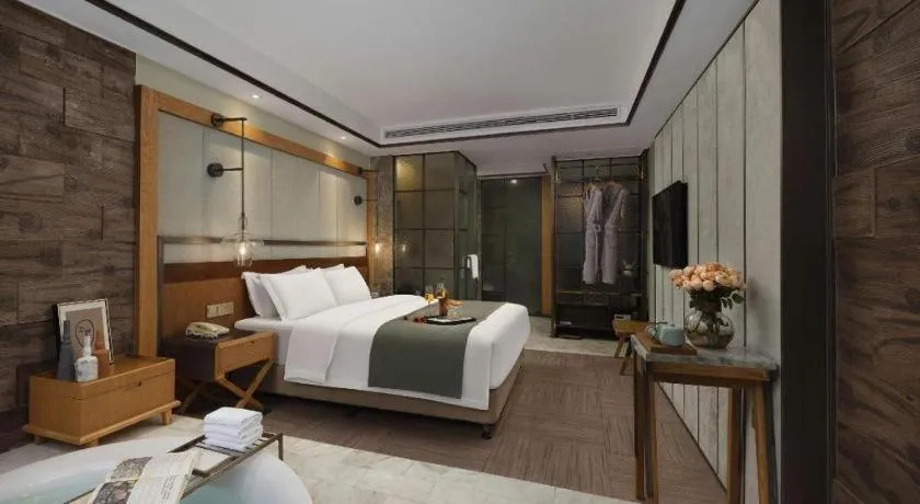 Bed in Hangzhou Cosy Park Hotel