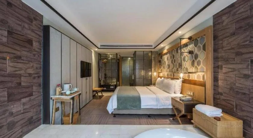 Bed in Hangzhou Cosy Park Hotel