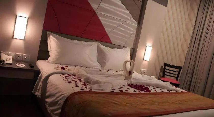 Bed in The Golden Bay Hotel Batam