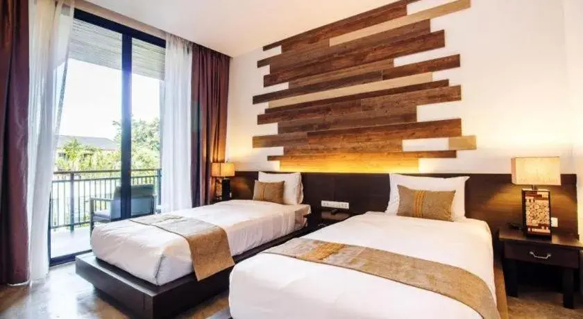 Bed in B2 Pai Premier Resort Bed in B2 Pai Premier Resort