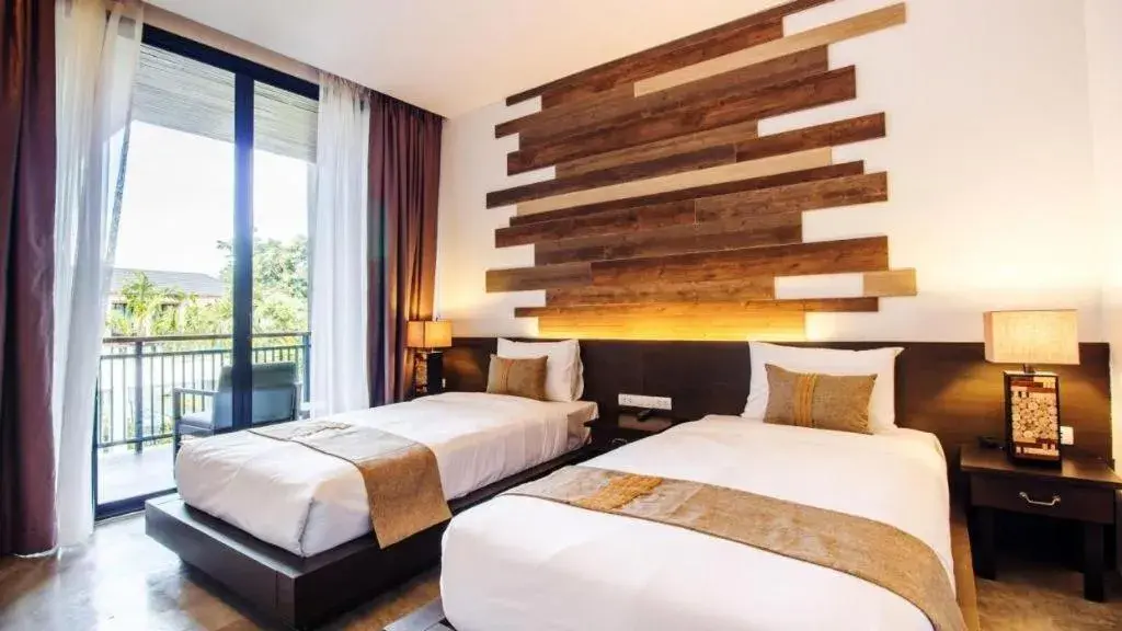 Bed in B2 Pai Premier Resort Bed in B2 Pai Premier Resort