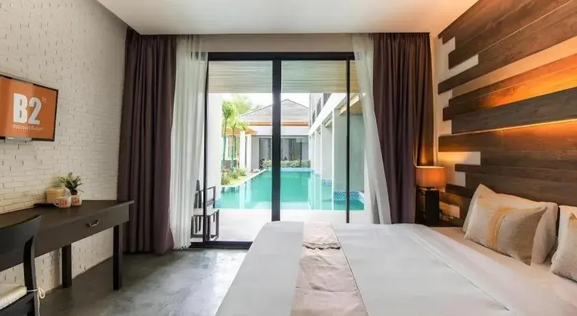 Bed in B2 Pai Premier Resort Bed in B2 Pai Premier Resort