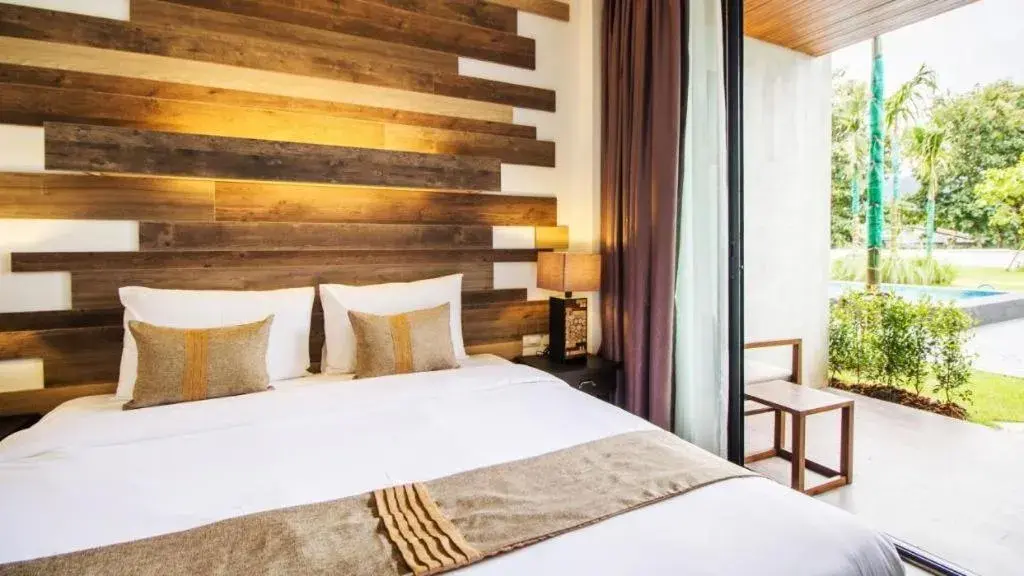 Bed in B2 Pai Premier Resort Bed in B2 Pai Premier Resort