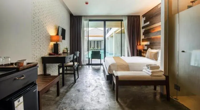 Bed in B2 Pai Premier Resort Bed in B2 Pai Premier Resort