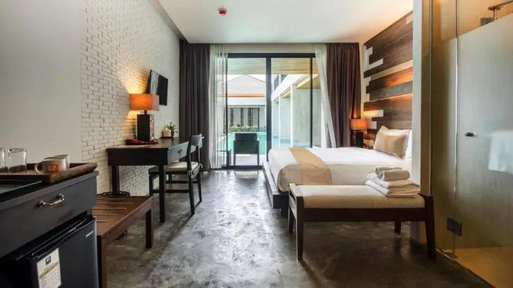 Bed in B2 Pai Premier Resort Bed in B2 Pai Premier Resort