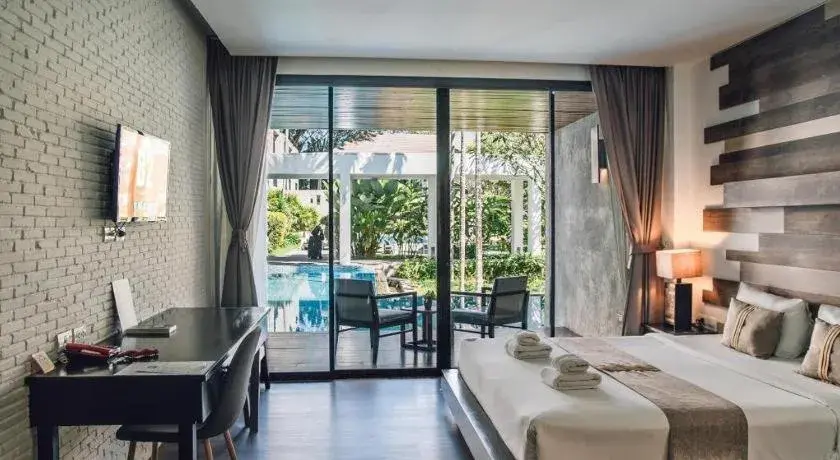 Bed in B2 Pai Premier Resort Bed in B2 Pai Premier Resort