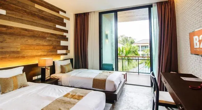 Bed in B2 Pai Premier Resort Bed in B2 Pai Premier Resort