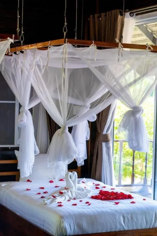 Bed in The White House Boutique Resort