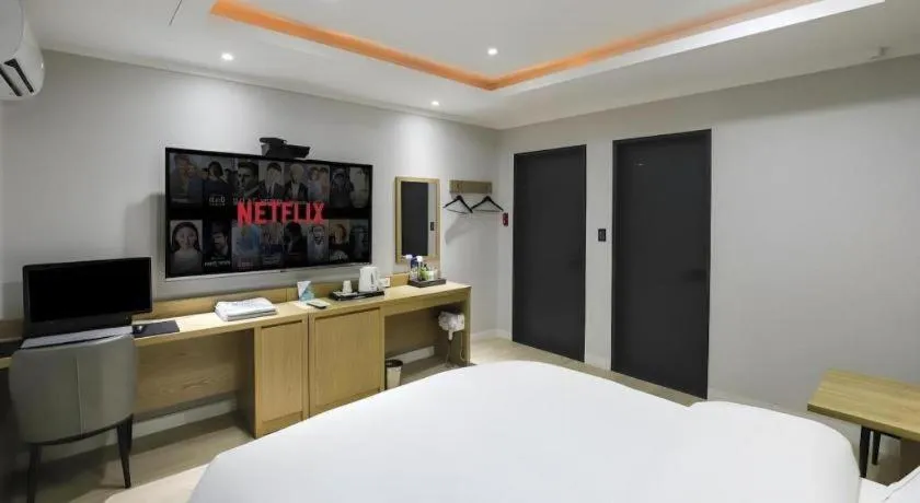 Bed in Hotel Primo Daejeon