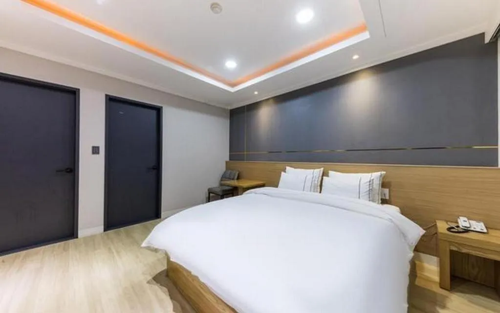 Bed in Hotel Primo Daejeon