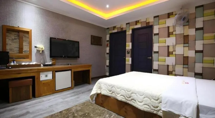 Bed in Hotel Primo Daejeon