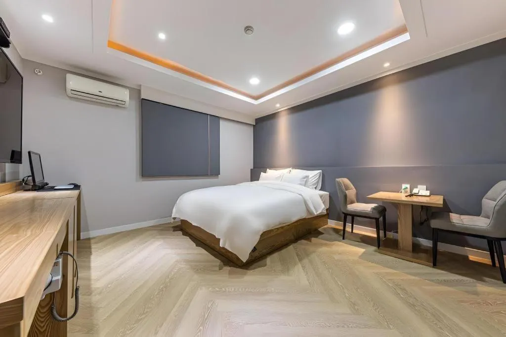 Bed in Hotel Primo Daejeon