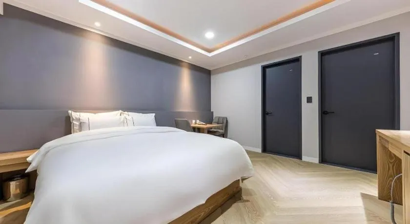 Bed in Hotel Primo Daejeon
