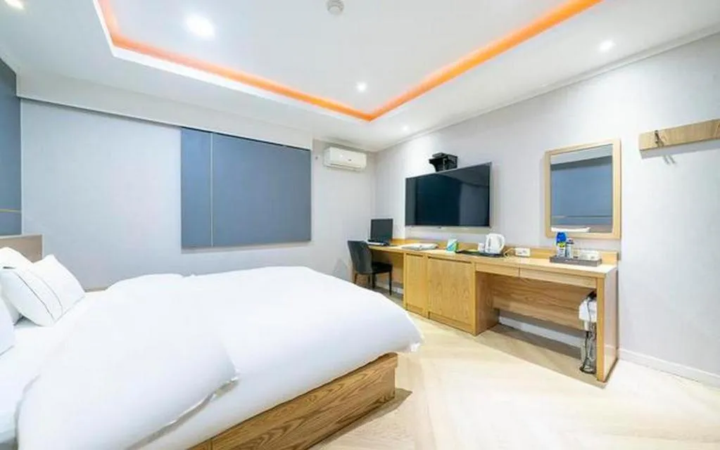 Bed in Hotel Primo Daejeon
