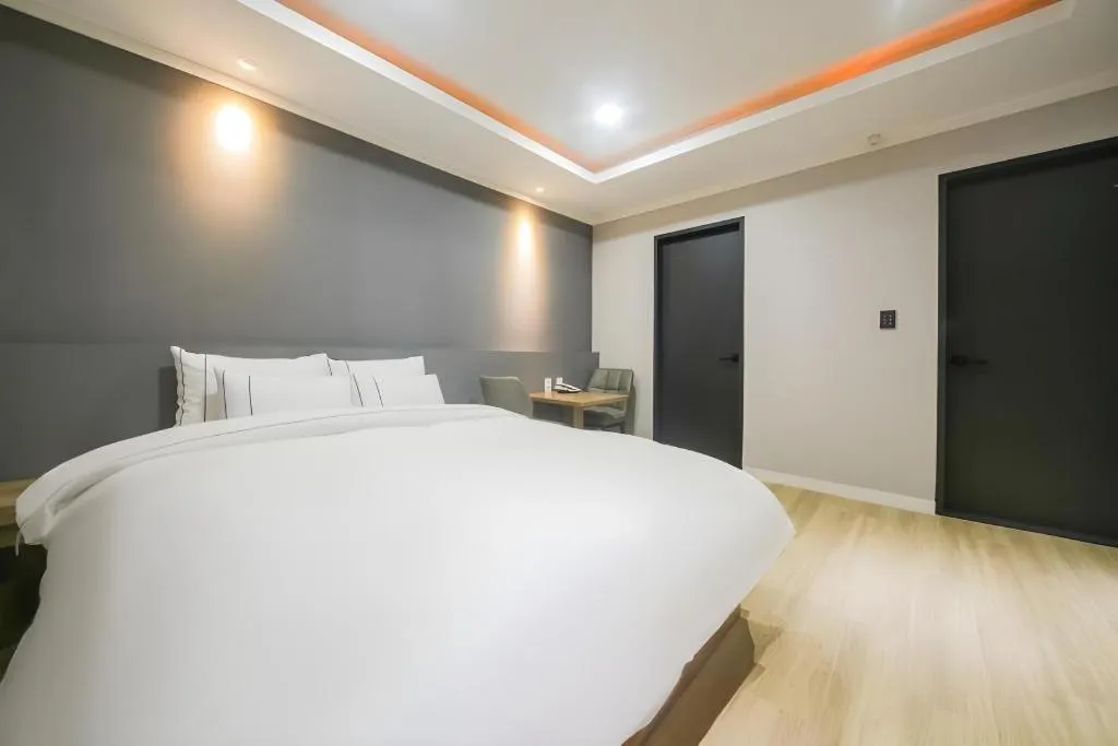 Bed in Hotel Primo Daejeon