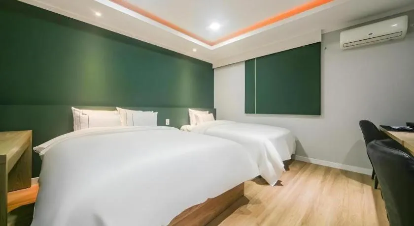 Bed in Hotel Primo Daejeon